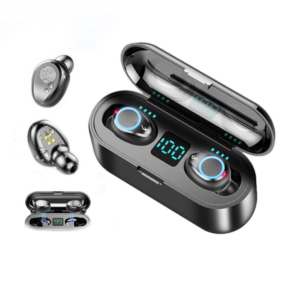 【MPEA00002】MEIPENG F9 Bluetooth headset tws5.0 touch LED power display emergency power true wireless headset