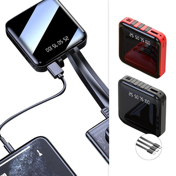 【MPEA00004】MEIPENG New power bank Mini self-contained line three wire large capacity digital display mobile power supply