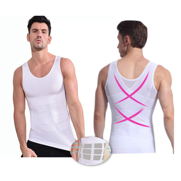 [MPFA00010] MEIPENG Men Slimming Body Shaper Tummy Control Corset Vest Compression Elastic Tank Top