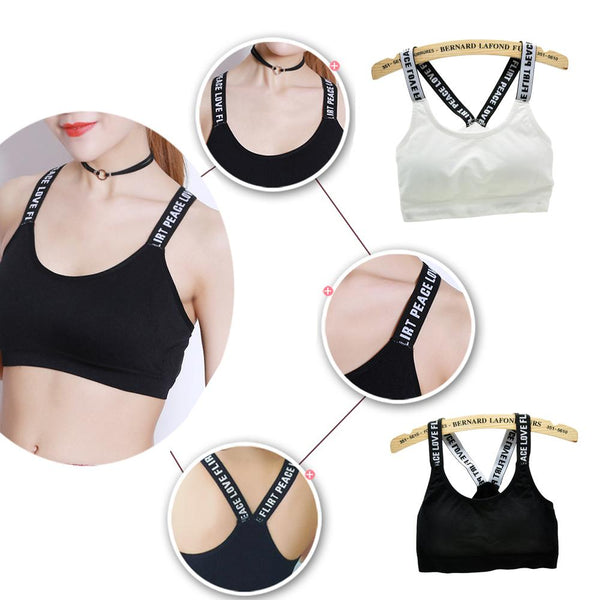 [MPFA00023] MEIPENG Ladies Yoga Sports Bra Crop Top Women Sports Support Padded Vest Crop Top Gym