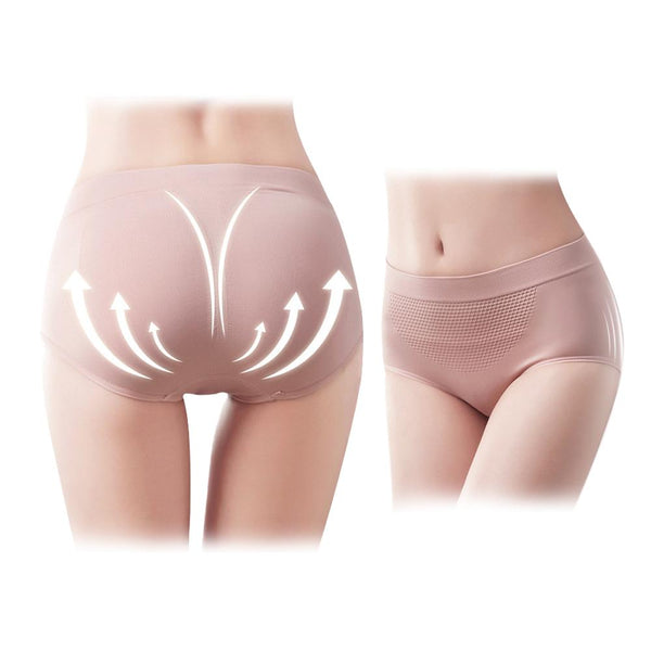 [MPFA00030] MEIPENG Explosive mid-waist warm palace honeycomb panties women's cotton crotch, abdomen, buttocks, honeycomb seamless women's briefs