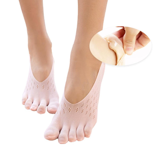 [MPHA00013] MEIPENG Women's five toe Socks Lot Cotton Invisible Ankle No Show Low Cut