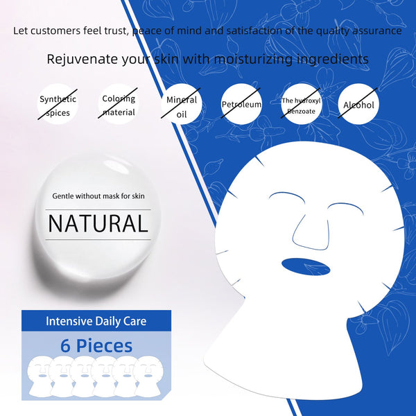NEW! Popular in JAPAN 3x Hyaluronic Acid DOKUDAMI Face and Neck Mask Pack [DD001-B-035]