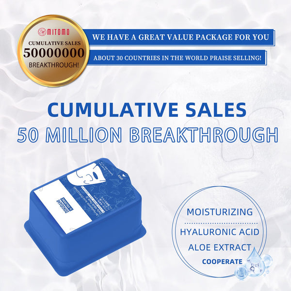 NEW! Popular in JAPAN 3x Hyaluronic Acid + DOKUDAMI Daily Facial Mask Pack (31 sheets) [DD001-B-360]