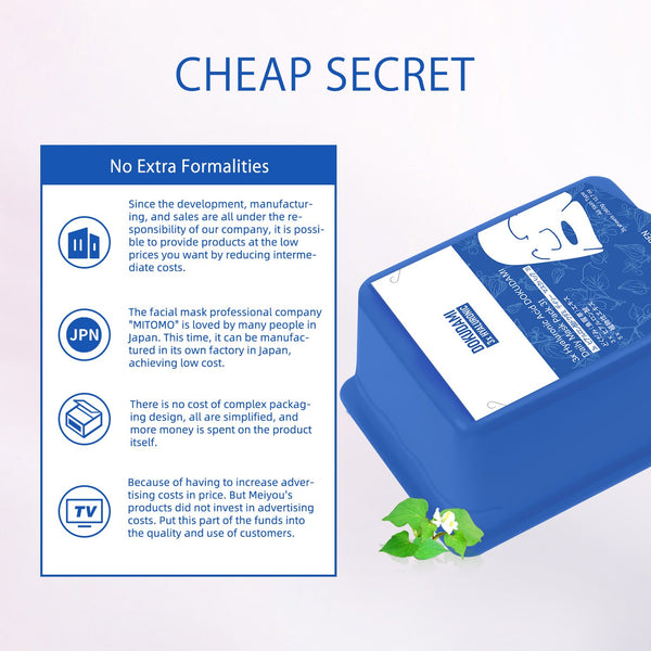 NEW! Popular in JAPAN 3x Hyaluronic Acid + DOKUDAMI Daily Facial Mask Pack (31 sheets) [DD001-B-360]