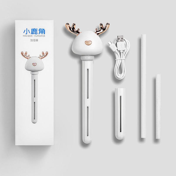 [MPEA00009] MEIPENG Deer's horn humidifier USB bottle cap plug in portable ins Xiaomeng home office water bottle humidifier