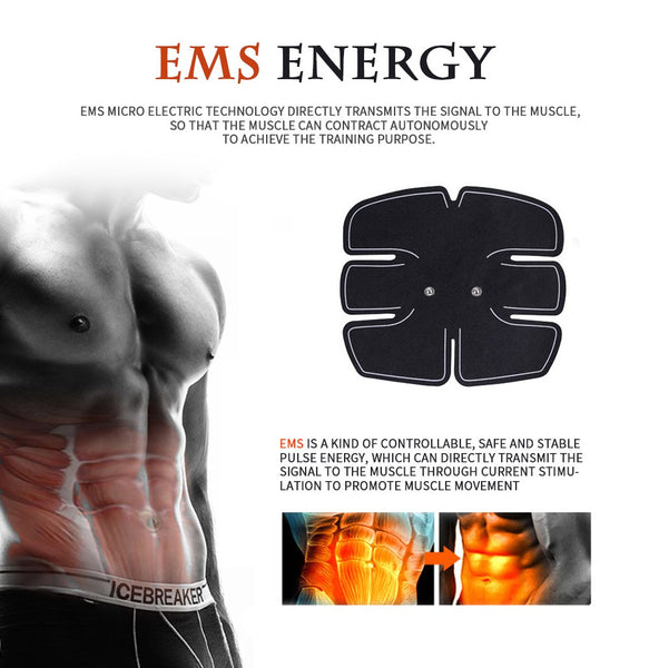 [MPHA00023] MEIPENG Home charging type intelligent abdominal muscle stick fitness instrument EMS abdominal trainer.