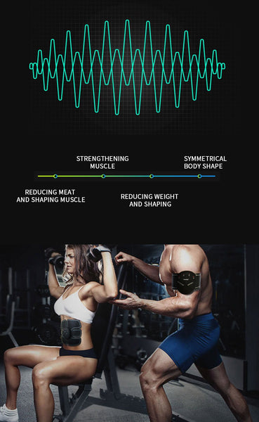 [MPHA00023] MEIPENG Home charging type intelligent abdominal muscle stick fitness instrument EMS abdominal trainer.