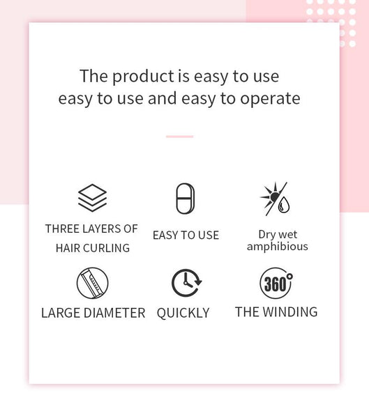 [MPTA00029] MEIPENG Korean net red air bangs curling artifact with eight character bangs inside buckle curling cylinder self-adhesive hair roll