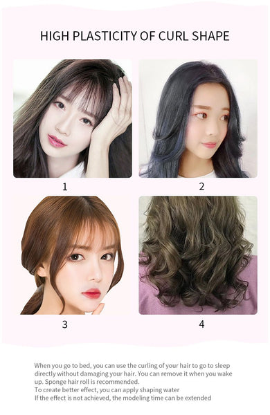 [MPTA00029] MEIPENG Korean net red air bangs curling artifact with eight character bangs inside buckle curling cylinder self-adhesive hair roll