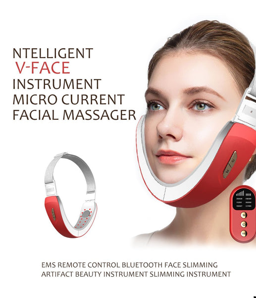 [MPTA00030] MEIPENG Intelligent v-face instrument micro current Facial Massager EMS remote control Bluetooth face slimming artifact beauty instrument slimming instrument