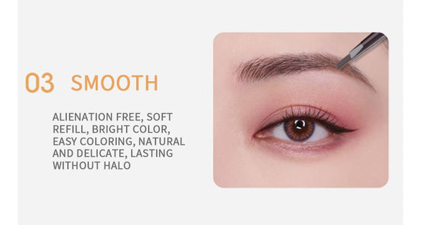 [MPTA00034] MEIPENG Three dimensional multi effect eyebrow pen double triangle eyebrow pen is waterproof, sweat proof and durable