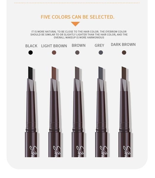 [MPTA00034] MEIPENG Three dimensional multi effect eyebrow pen double triangle eyebrow pen is waterproof, sweat proof and durable