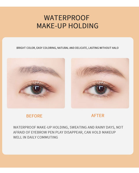 [MPTA00034] MEIPENG Three dimensional multi effect eyebrow pen double triangle eyebrow pen is waterproof, sweat proof and durable