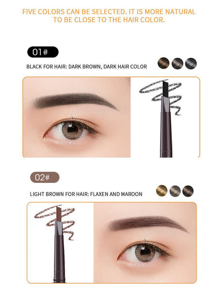 [MPTA00034] MEIPENG Three dimensional multi effect eyebrow pen double triangle eyebrow pen is waterproof, sweat proof and durable