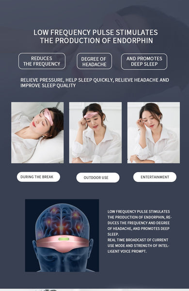 [MPTA00035] MEIPENG Multifunctional electric massage instrument hypnosis instrument wireless charging head sleep instrument acupuncture hypnosis instrument physiotherapy instrument