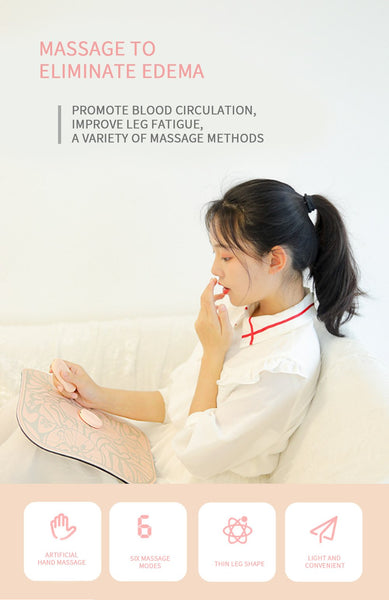[MPTA00036]MEIPENG Charging foot massage pad folding beautiful leg massager intelligent foot acupoint pulse calf massage instrument