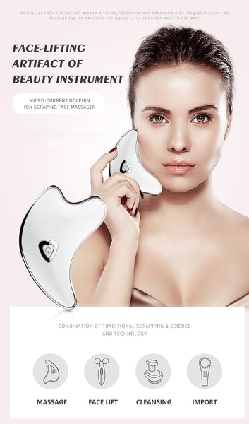 [MPTA00019] MEIPENG Micro-current Dolphin Ion Scraping Face Massager Lifting Tight Pulling Ribs to Guide Face-lifting Artifact of Beauty Instrument