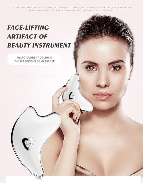 [MPTA00019] MEIPENG Micro-current Dolphin Ion Scraping Face Massager Lifting Tight Pulling Ribs to Guide Face-lifting Artifact of Beauty Instrument