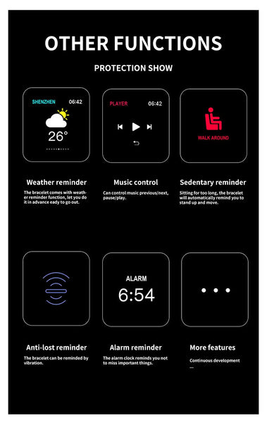 [MPEA00005] MEIPENG Quick selling popular B57 color screen smart Bracelet 1.3 inch large screen blood pressure heart rate multi exercise mode waterproof Bracelet