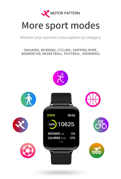 [MPEA00005] MEIPENG Quick selling popular B57 color screen smart Bracelet 1.3 inch large screen blood pressure heart rate multi exercise mode waterproof Bracelet