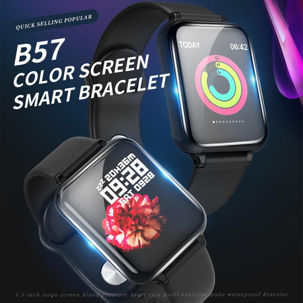 [MPEA00005] MEIPENG Quick selling popular B57 color screen smart Bracelet 1.3 inch large screen blood pressure heart rate multi exercise mode waterproof Bracelet