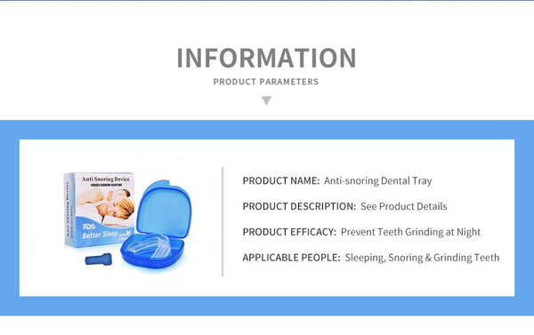 [MPTA00031] MEIPENG Silicone Anti Snoring mouth guard Anti Snoring Device movement tooth protection orthodontic molar set can be hot water molding