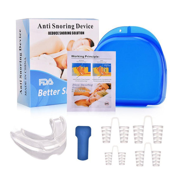 [MPTA00031] MEIPENG Silicone Anti Snoring mouth guard Anti Snoring Device movement tooth protection orthodontic molar set can be hot water molding