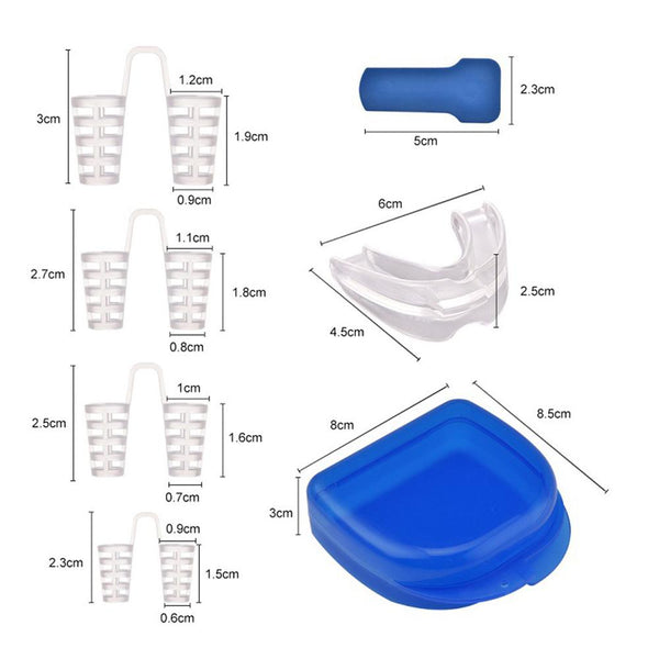[MPTA00031] MEIPENG Silicone Anti Snoring mouth guard Anti Snoring Device movement tooth protection orthodontic molar set can be hot water molding