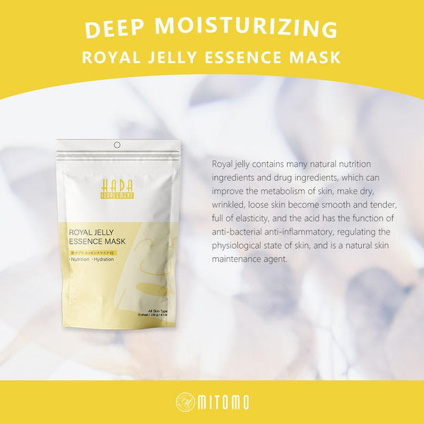 [HS520-B-8] Hada Supply Royal Jelly Essence Mask (10pcs/Unit)