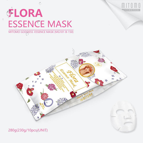 [MG101-B-150] MITOMO Goddess Flora Essence Mask (10pcs/Unit)