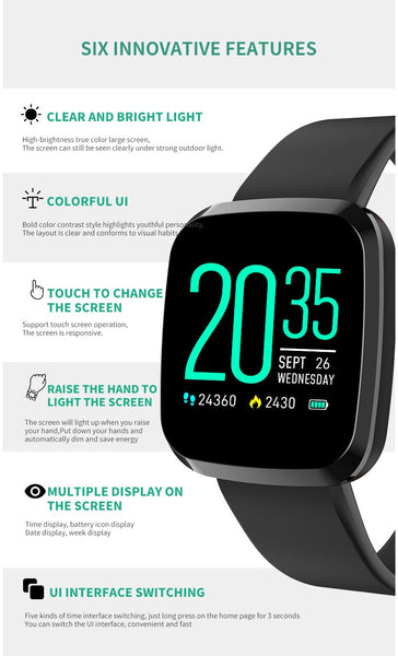 【MPEA00001】MEIPENG P3 multifunctional smart watch blood pressure and heart rate monitoring Bluetooth large screen waterproof sports watch for men and women