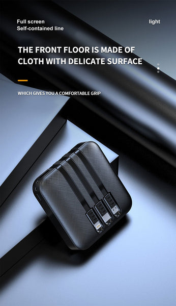 【MPEA00004】MEIPENG New power bank Mini self-contained line three wire large capacity digital display mobile power supply