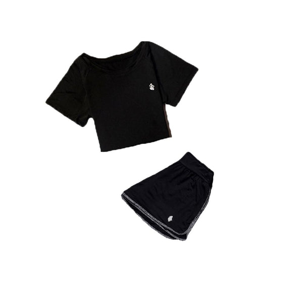 [MPFA00004] MEIPENG yoga wear suit  women spring and summer new style loose short-sleeved quick-drying clothes gym professional running sports suit women