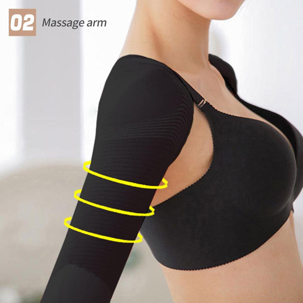 [MPFA00008] MEIPENG Seamless Arm Shaper Women Compression Long Sleeve Arm Slimmer Posture Corrector
