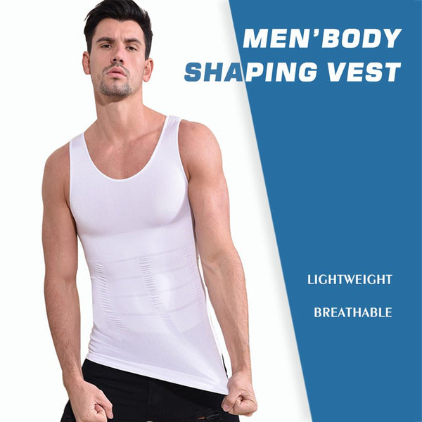 [MPFA00010] MEIPENG Men Slimming Body Shaper Tummy Control Corset Vest Compression Elastic Tank Top