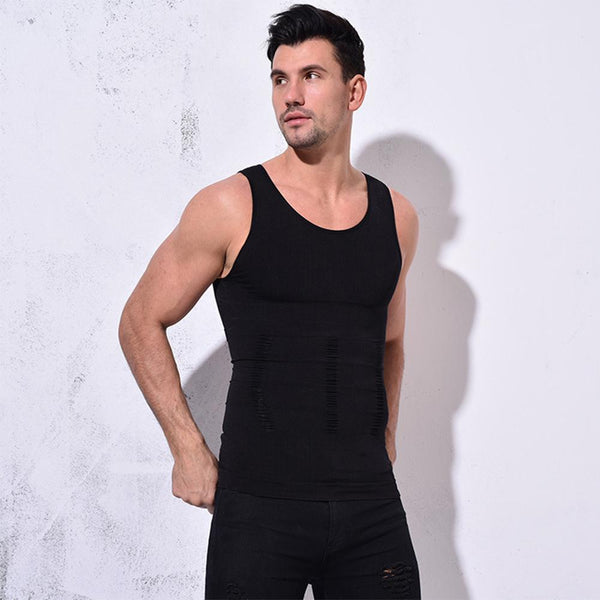 [MPFA00010] MEIPENG Men Slimming Body Shaper Tummy Control Corset Vest Compression Elastic Tank Top