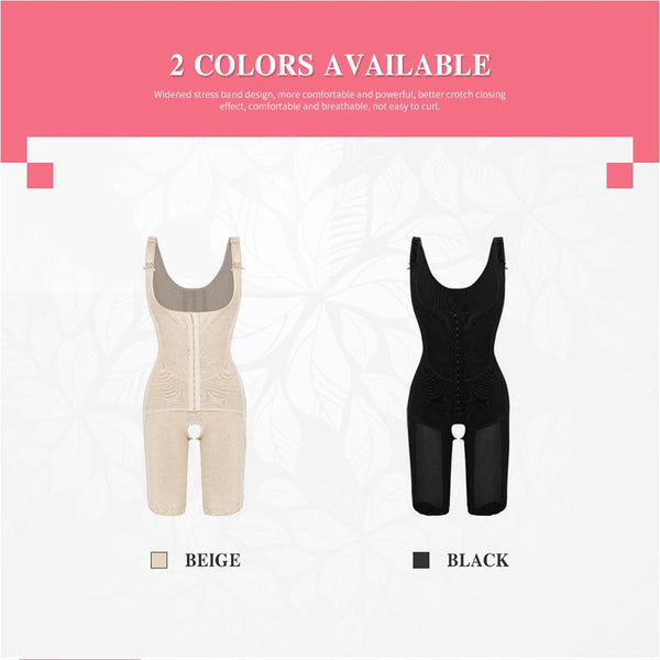 [MPFA00016] MEIPENG Bodysuit Suit Women Slimming Body Shape Floral Lace Wide Straps Hooks Tummy Control