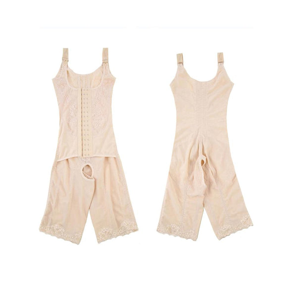 [MPFA00016] MEIPENG Bodysuit Suit Women Slimming Body Shape Floral Lace Wide Straps Hooks Tummy Control