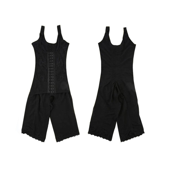 [MPFA00016] MEIPENG Bodysuit Suit Women Slimming Body Shape Floral Lace Wide Straps Hooks Tummy Control