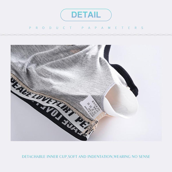 [MPFA00025] MEIPENG Japanese and Korean women's underwear set with no steel ring threaded bra for fitness yoga girls