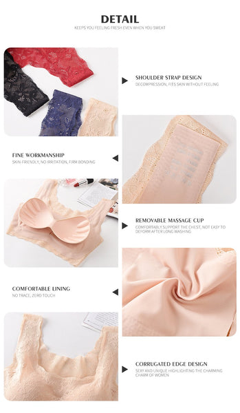 [MPFA00027] MEPENG Ladies Lace Bralette Sexy Women Crop Top Unlined Soft Bra Top Lingerie Underwear