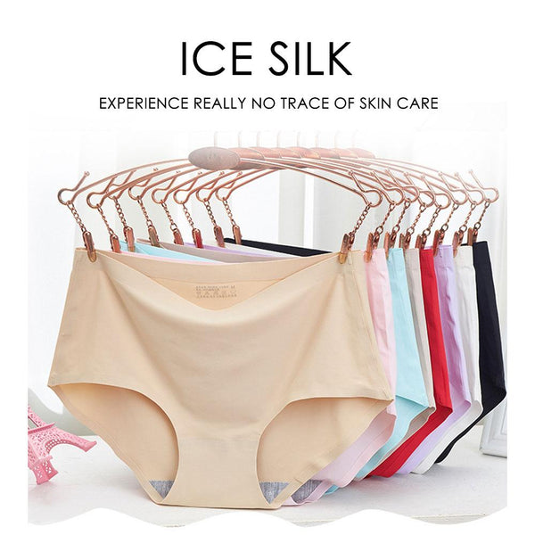 [MPFA00029] MEIPENG Ice silk seamless panties feminine waist plus size women's briefs summer new style