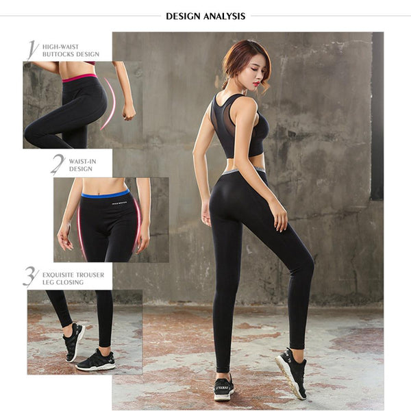 [MPFA00031] MEIPENG New autumn/winter tights with small trousers and high elastic sports trousers women's color matching running yoga fitness trousers casual pants