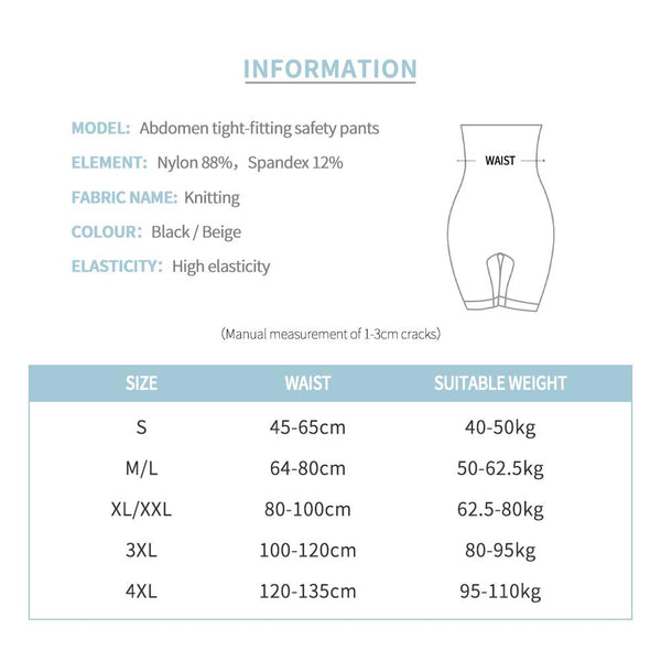 【MPFA00034】MEIPENG Seamless women's postpartum high waisted flat angle waistband waist lifting arm beauty pants anti light bottoming safety pants