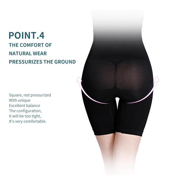 【MPFA00034】MEIPENG Seamless women's postpartum high waisted flat angle waistband waist lifting arm beauty pants anti light bottoming safety pants