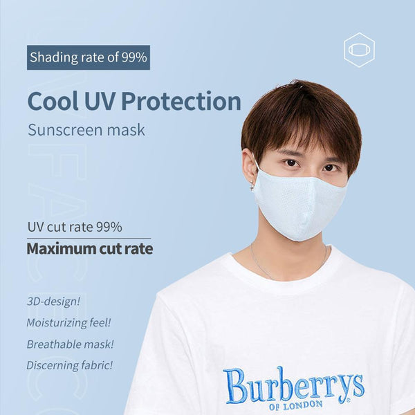 [MPHA00001] MEIPENG Ice Silk Face Mask for Men and Women in Summer Sunscreen UV Proof Breathable Mask