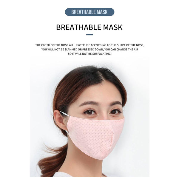 [MPHA00001] MEIPENG Ice Silk Face Mask for Men and Women in Summer Sunscreen UV Proof Breathable Mask