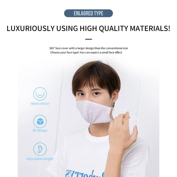 [MPHA00001] MEIPENG Ice Silk Face Mask for Men and Women in Summer Sunscreen UV Proof Breathable Mask