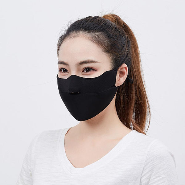 [MPHA00004] MEIPENG Ice Silk Face Mask for Women in Summer Sunscreen UV Proof Breathable Mask